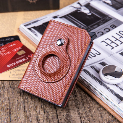 Men's Anti-theft Swipe Card Holder Tracker Hole