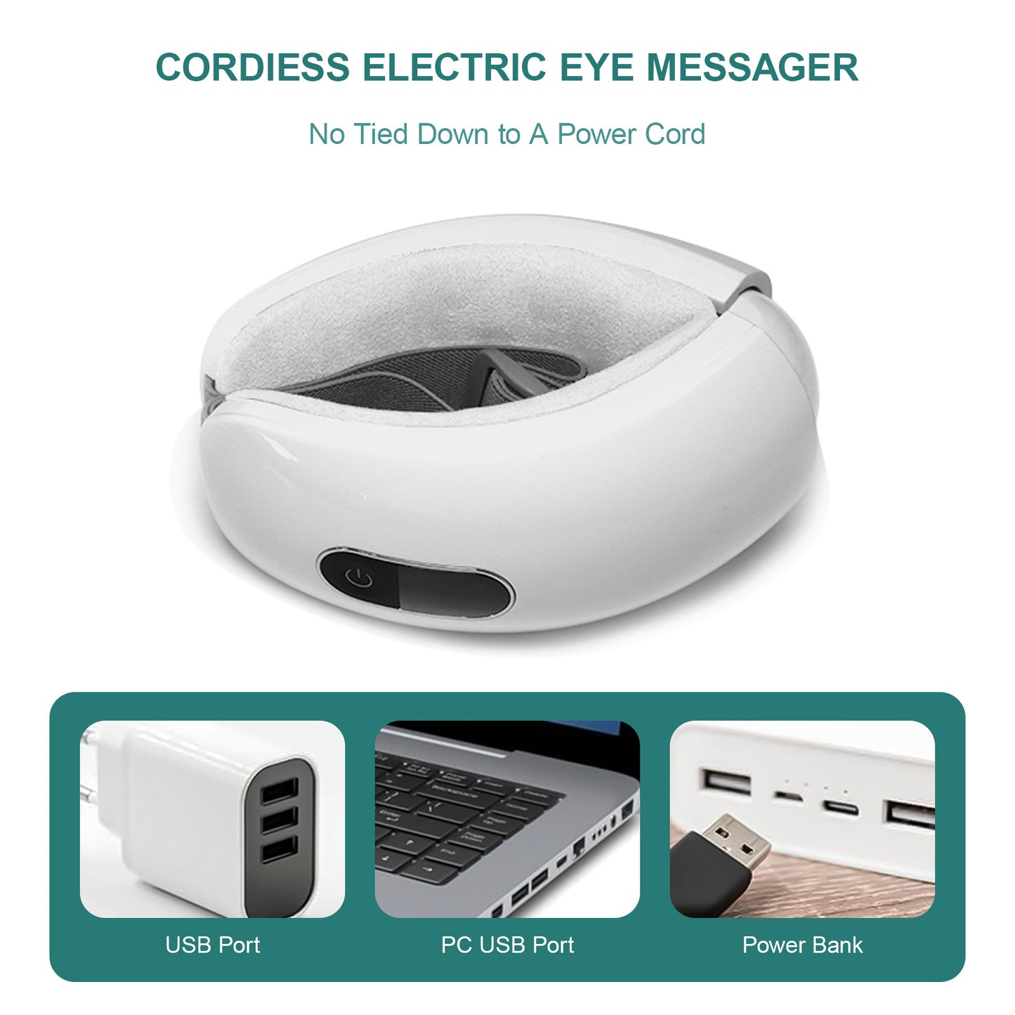 Smart Eye Protection Device Bluetooth Music Heat Massage Device Reduces Eye Fatigue Multiple Modes Of Vibration Portable Eye Relaxation Tool