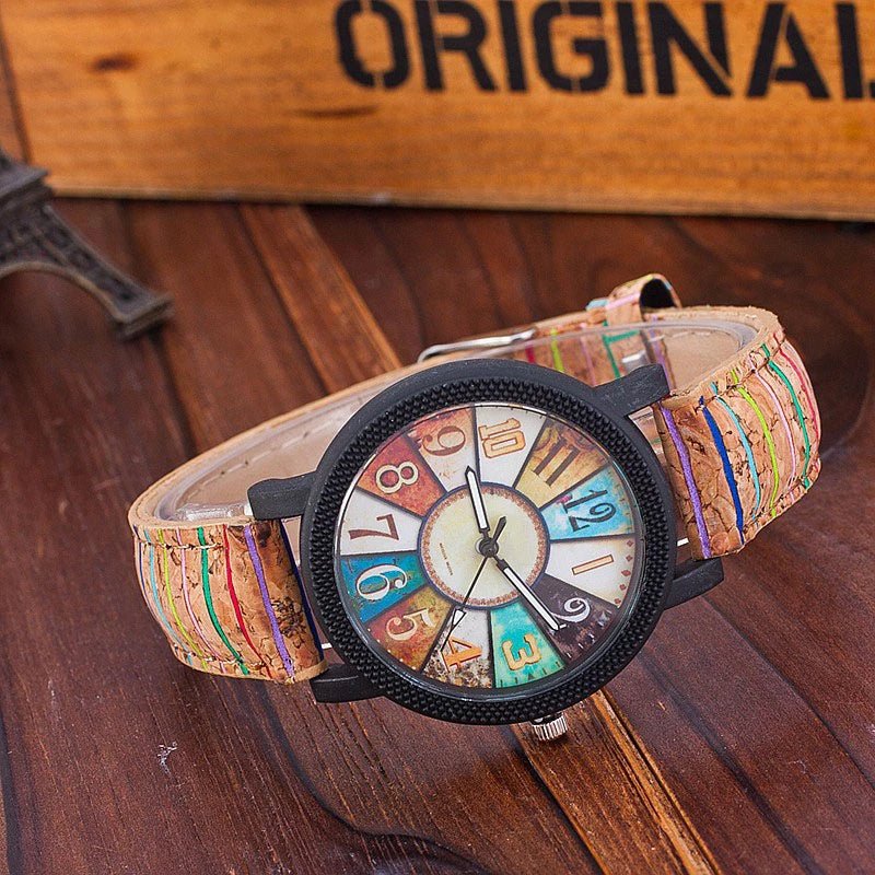 Casual Vintage Leather Women Quartz Wrist Watch Gift Clock - SuperSupply