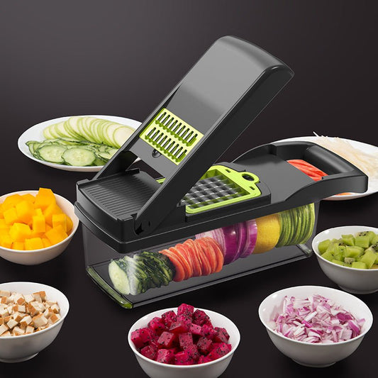 Multifunctional Vegetable Cutter Home Kitchen Slicing And Dicing Fruit Artifact - SuperSupply