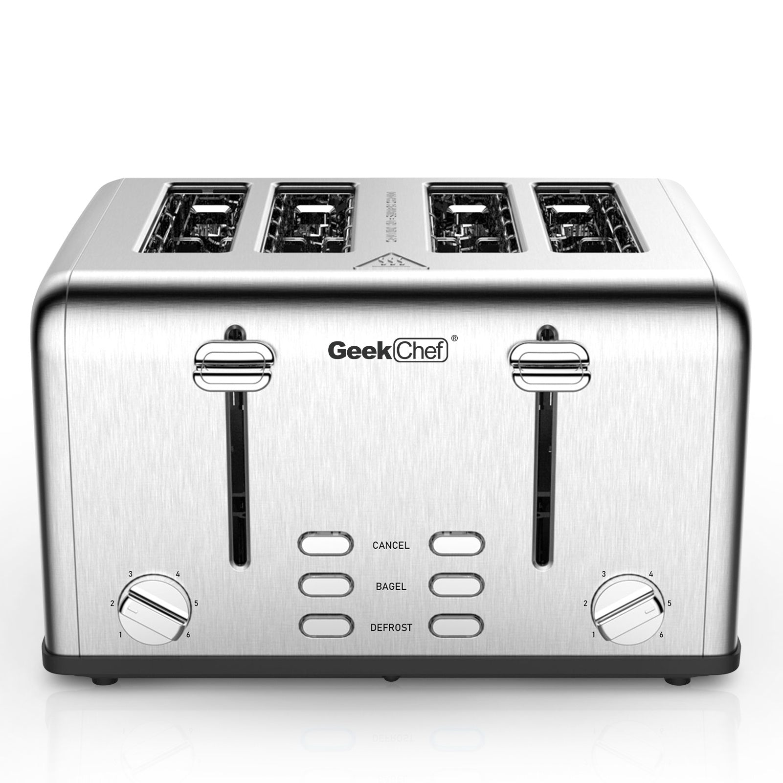 Prohibit Shelves In The Amazon. Toaster 4 Slice, Geek Chef Stainless Steel Extra - Wide Slot Toaster With Dual Control Panels Of Bagel,Defrost,Cancel Function,Ban Amazon - SuperSupply