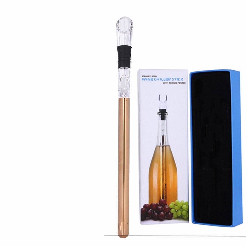 Wine Bottle Cooler Stick Stainless Steel Wine Chilling Rod Leakproof Wine Chiller Beer Beverage Frozening Stick Bar Tools - SuperSupply